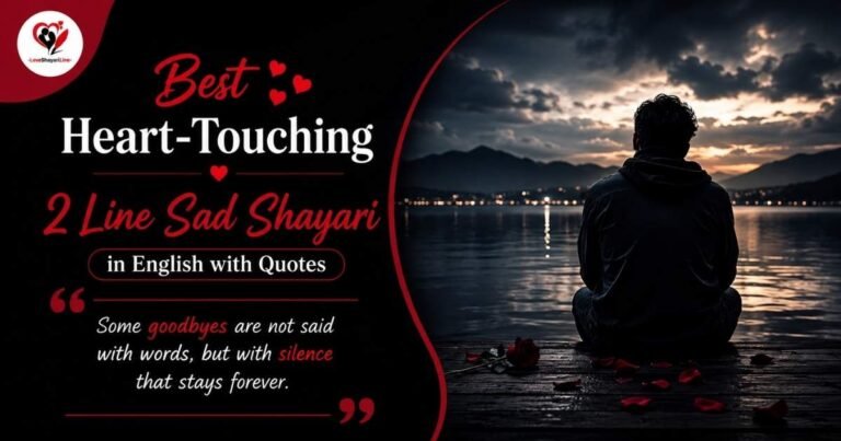 Heart-Touching 2 Line Sad Shayari in English