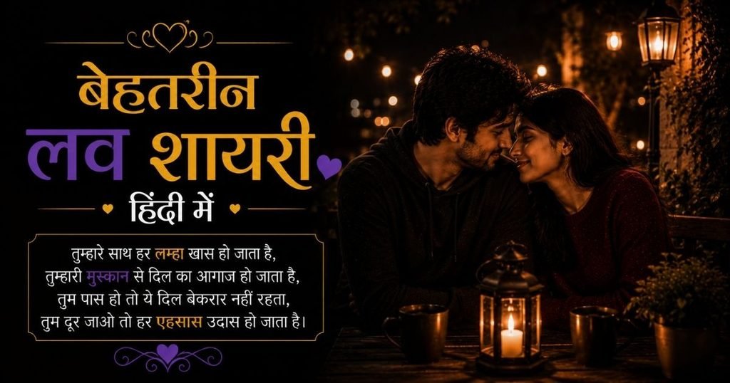 प्यार के लिए 2-4 लाइन की शायरी