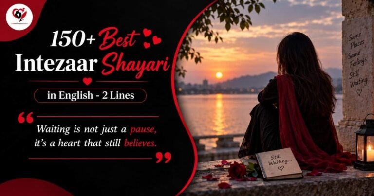 Intezaar Shayari in English
