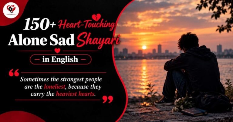 150+ Heart-Touching Alone Sad Shayari in English